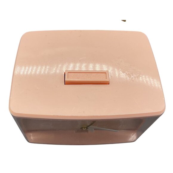 Vintage Westclox Bedside Alarm Clock Peach Retro USA Made Drowse Tested Working - Picture 2 of 6